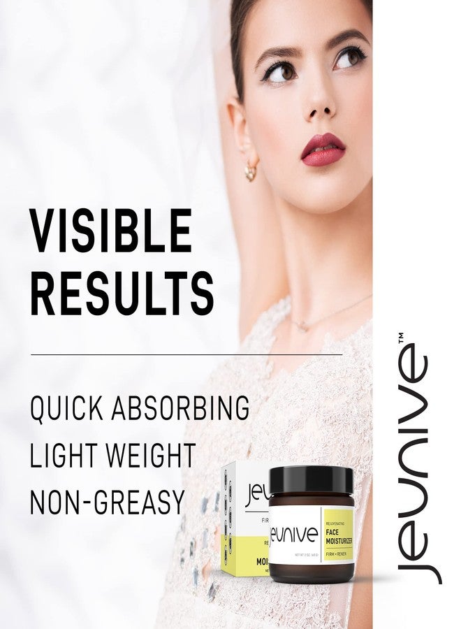 Jeunive Rejuvenating Triple Power Hydration Face Moisturizer Cream | Anti-Aging Hyaluronic Acid, Aloe Vera, Vitamins to Firm, Plump and Even Skin Tone - Result Driven Formula | 2 oz (57g) - Image 4
